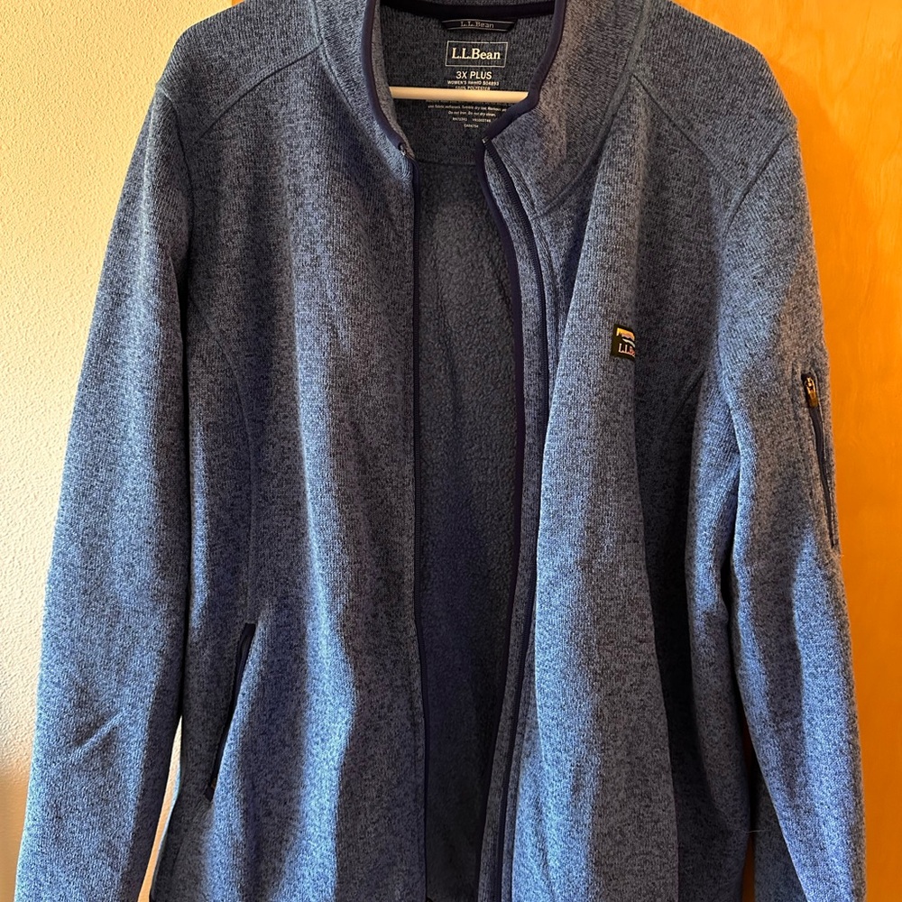 L.L. Bean Women's Blue Cardigan Sweater